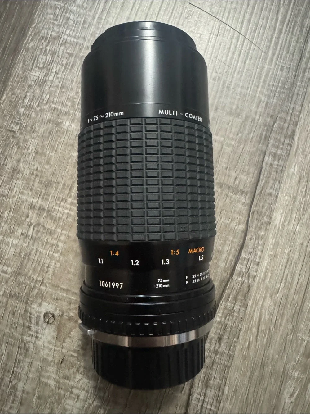 Black Telephoto Camera Lens - Manual Focus